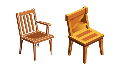 Two royal thrones red gold game assets