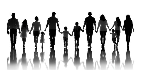Family walking together