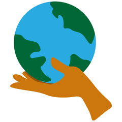 World Plant Power Day. Earth day concept for green energy conservation and recycling stock illustration.