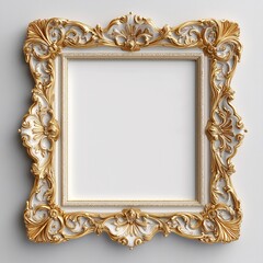 Ornate Frame Modern Gallery. Antique-Style Baroque Design for Luxury Home Decor and Classical Interior Elegance