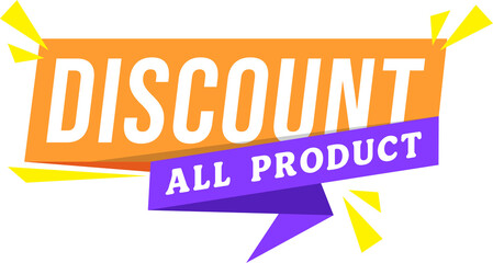 Sale Discount banner and label design