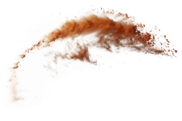 flying sand isolated on white background PNG