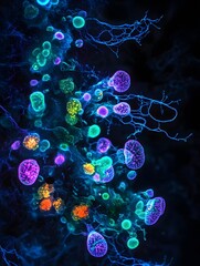Fluorescent Microscopy of Biological Cells Under UV Light