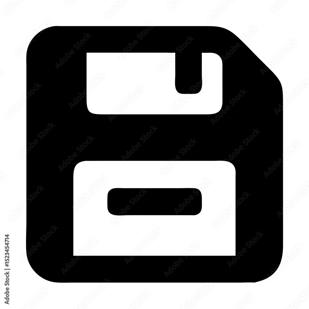 Poster icon representing the save function commonly used in digital applications and software