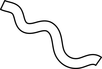 Lines curved doodle. Design elements