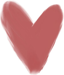 Heart watercolor, romantic element