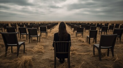 Tables and chairs set up on a beach with a view of the sea and sky in a relaxing tropical setting
