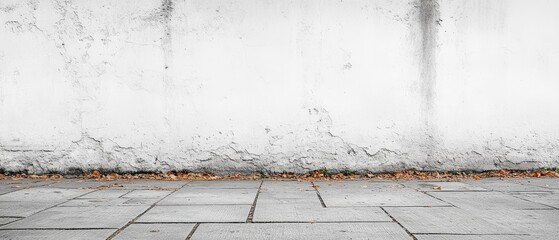 White concrete wall as background