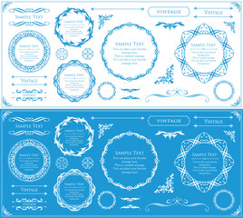 Antique Frame Design Collection: Vintage Decorative Frame Set