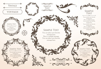 Antique Frame Design Collection: Vintage Decorative Frame Set