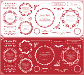 Antique Frame Design Collection: Vintage Decorative Frame Set