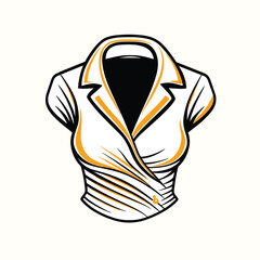 Wrap top fashion apparel garment clothing