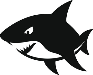 vector illustration of a shark