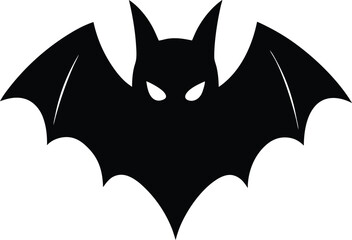 bat on black background