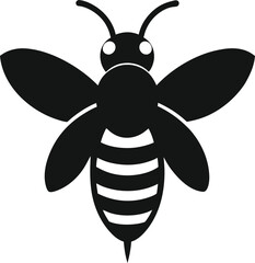 vector illustration of a bee