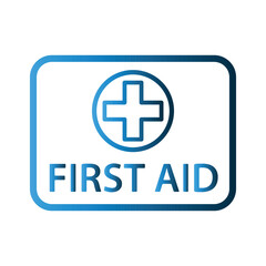 Obraz premium First Aid icon design template