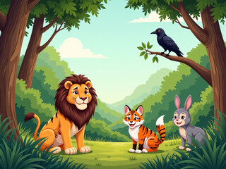 animals in the jungle