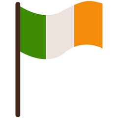 Saint Patrick Decoration. Happy St Patrick's Day Vector Illustration on 17 March with Golden Coins, Green Hat, Beer Pub and Shamrock in Flat Cartoon.