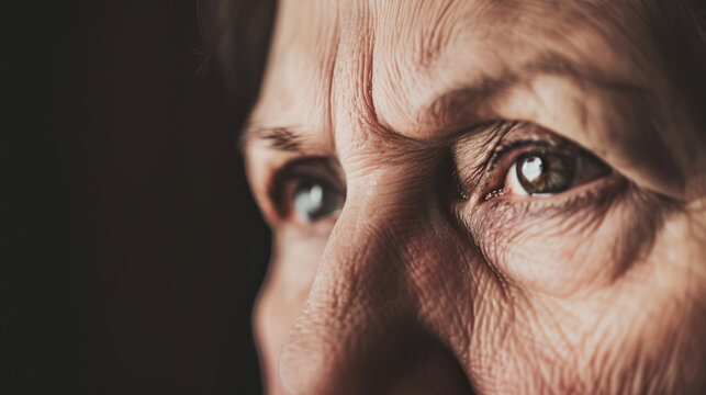 Distressed woman with teary eyes expressing deep sadness and emotional pain, mental health awareness and psychological trauma concept.