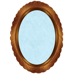 wooden mirror frame