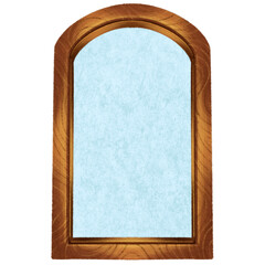wooden mirror frame
