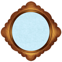 wooden mirror frame