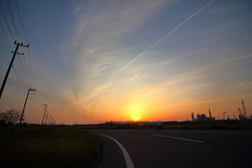 美しい夕暮れの風景