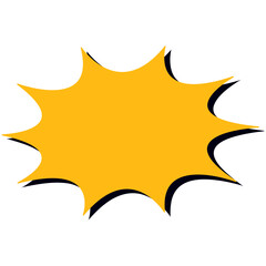 Comic Effect Shapes. Set of comic effect shape with pop art style. Comic speech bubbles halftone dot background. Comic surprise, attention and inspiration effect.