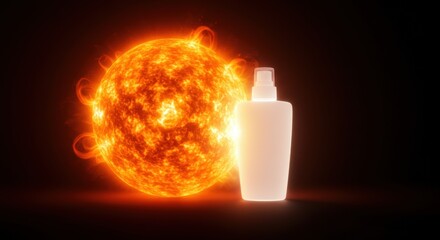 Uv safety awareness highlighting sunscreen importance and sun protection