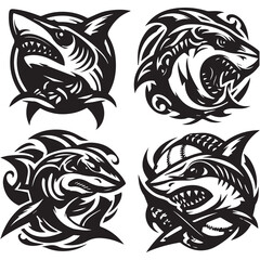 Obraz premium Tribal wolf tribal tattoo