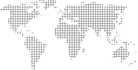 Fototapeta premium This is a world map with a checkered pattern.