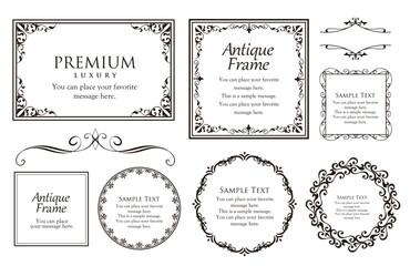 Heritage Elegance Frame Pack: Ornate Vintage Borders