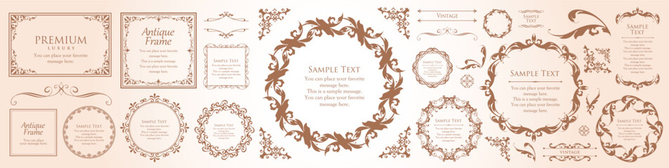 Heritage Elegance Frame Pack: Ornate Vintage Borders