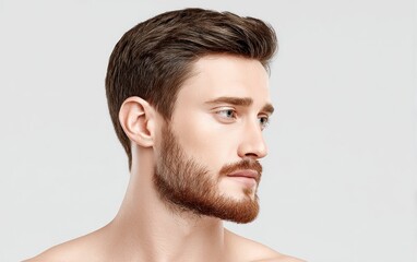 Fototapeta premium Close-up profile of a man (2)