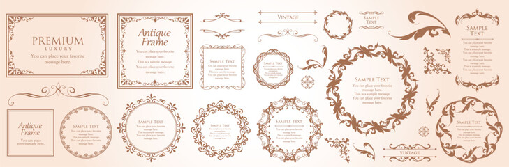 Heritage Elegance Frame Pack: Ornate Vintage Borders