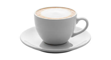 Obraz premium White cup of coffee beverage
