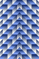 Seamless arrow pattern with gradient and 3D effect. Ideal for branding, packaging, web, wallpaper, textile, and modern graphic design in various vibrant color styles.