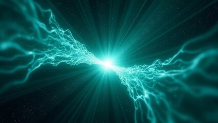 Blue green energy art image