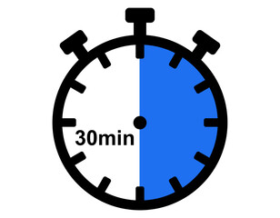 timer set clock watch vector design for any design template 30 minutes