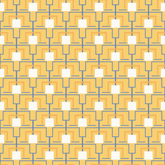 abstract seamless pattern with squares and line
