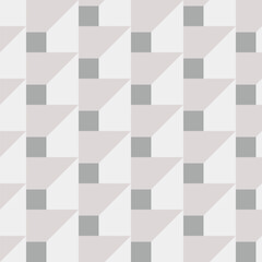 Illusion square seamless geometric pattern