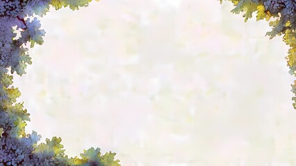 Obraz premium 装飾背景 アールヌーボーボタニカルフレーム