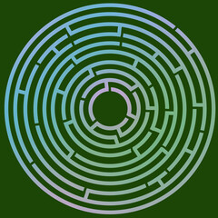 green maze background
