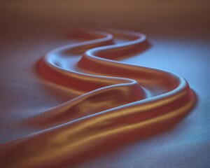 Smooth silk folds in soft light