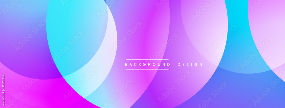Aufkleber abstract background features overlapping circles. vibrant purple, blue hues create modern design. mi