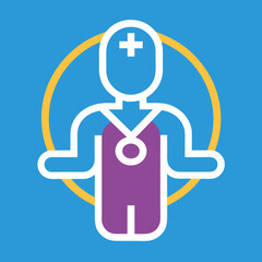 vector illustration of a man holding a key