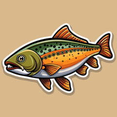 fish on a white background