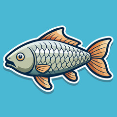 fish on a white background