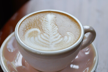 hot cofffee, cappuccino coffee or latte coffee or flat white or mocha coffee