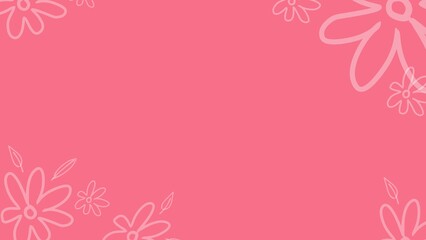 flower theme background template with aesthetic colors
